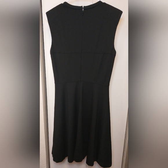 Magaschoni Fit & Flare Black Dress Women’s Size 6 Classic Preppy Office Event - Picture 8 of 9